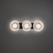 Fresco 3-Light Bath Vanity Light in Black
