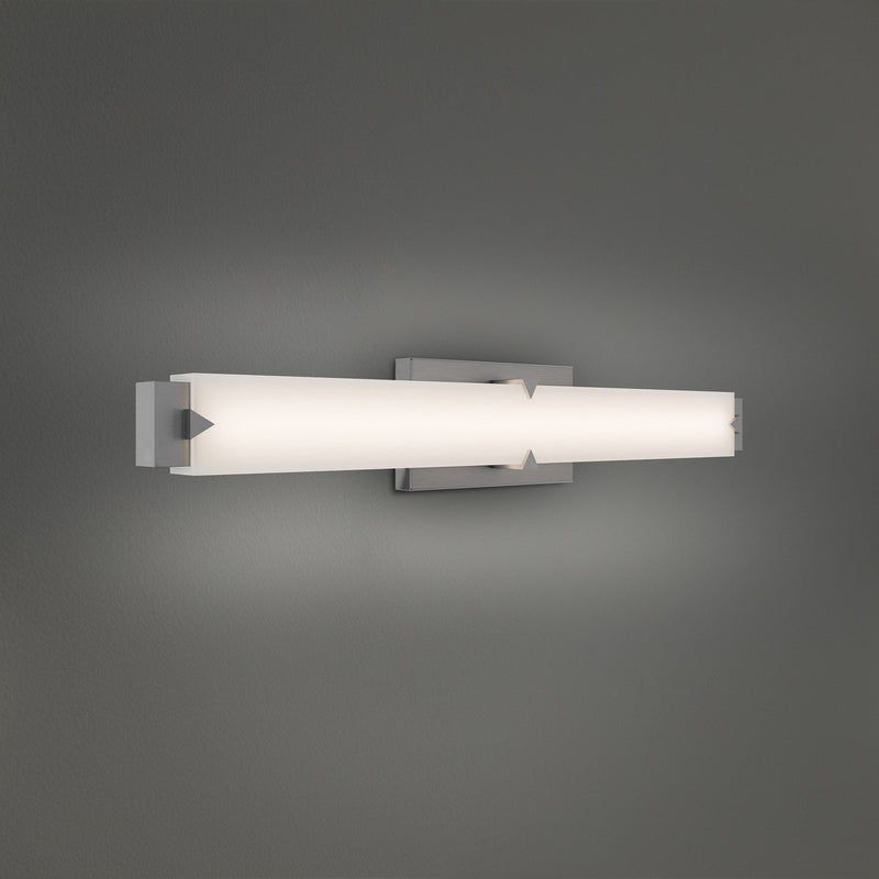 Carlisle 27" Bath Vanity Light in Brushed Nickel