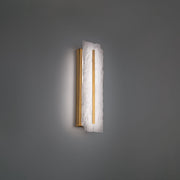 Taffeta Wall Sconce in Aged Brass