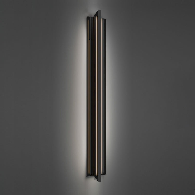Krimp 60" Outdoor Wall Sconce in Black