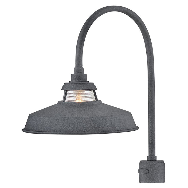 Troyer Outdoor Post Light in Aged Zinc