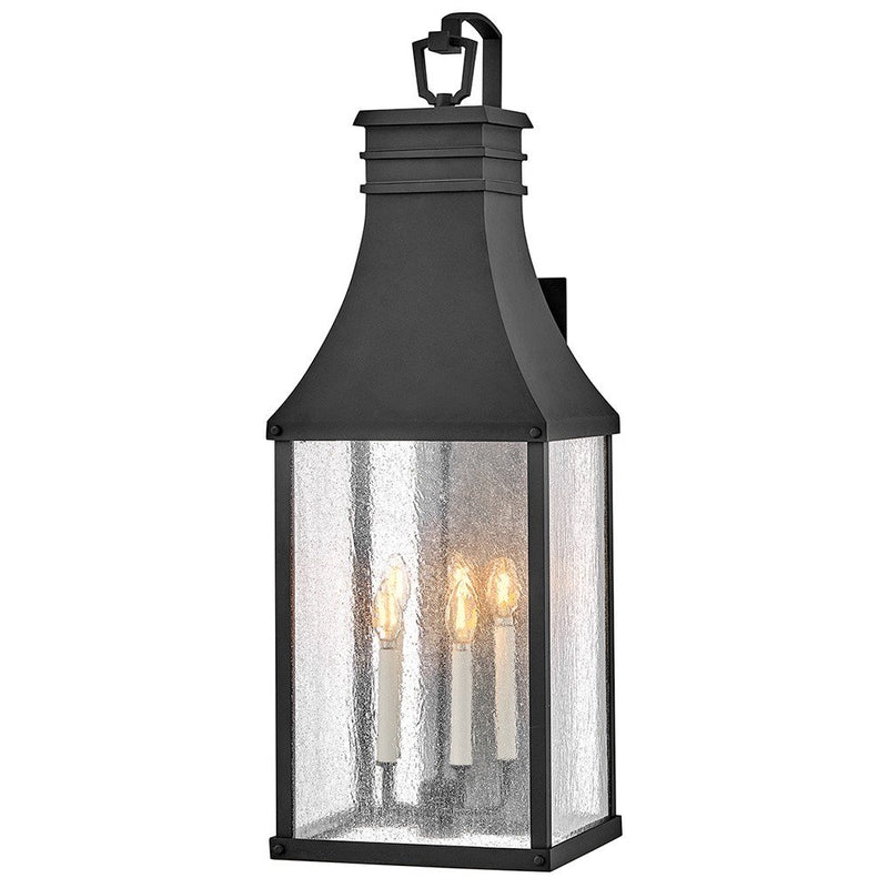 Beacon Hill Grande 5-Light Outdoor Wall Lantern in Museum Black