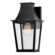 Georgetown Small Outdoor Wall Lantern in Black