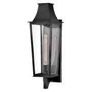 Georgetown Large Outdoor Wall Lantern in Black