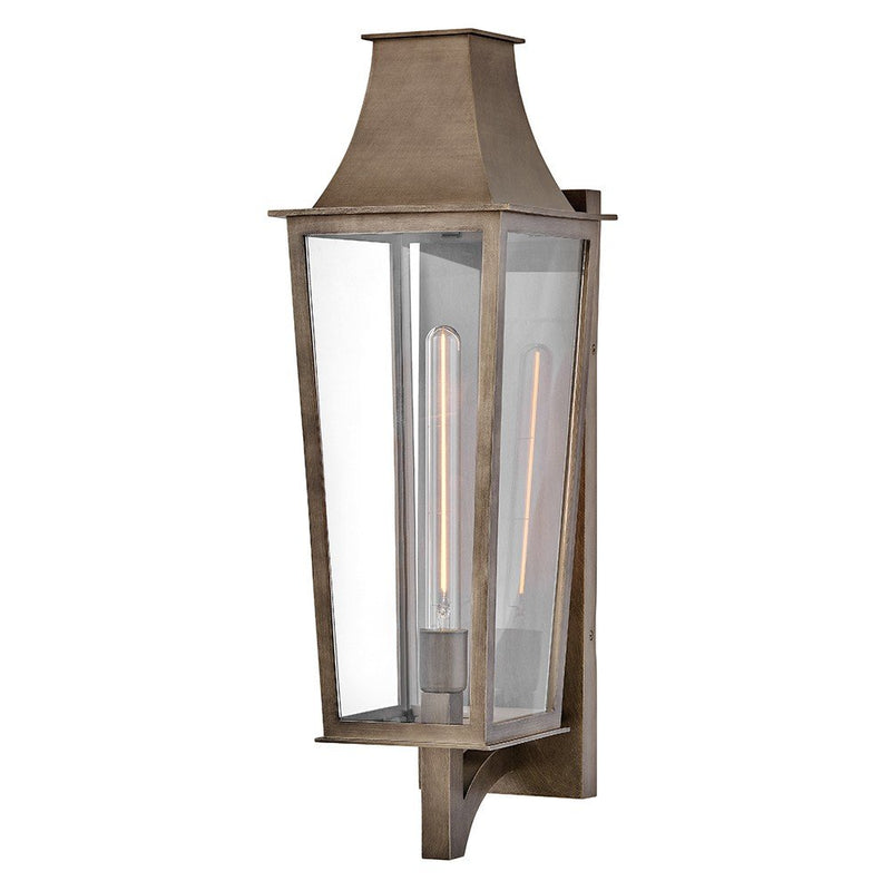 Georgetown Large Outdoor Wall Lantern in Burnished Bronze