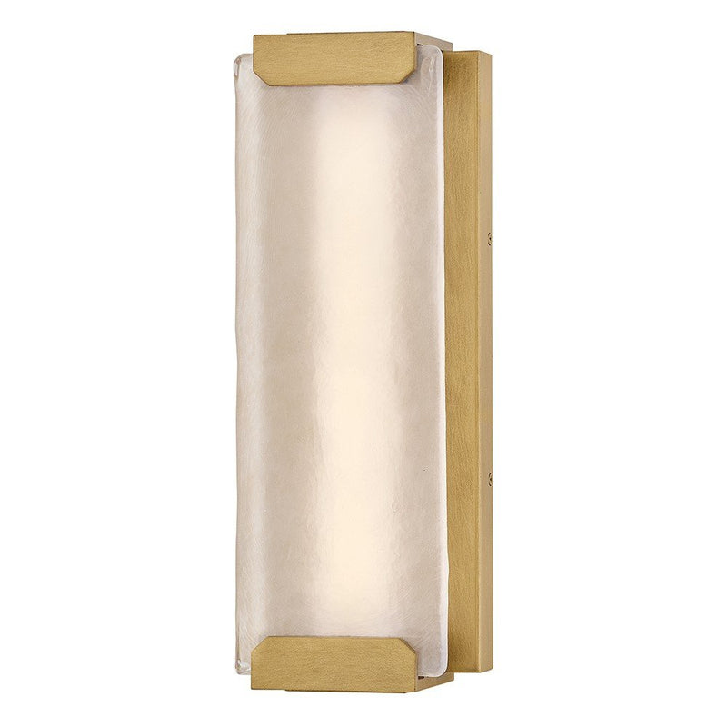 Zayde Medium Outdoor Wall Sconce in Heritage Brass