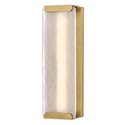 Zayde Large Outdoor Wall Sconce in Heritage Brass