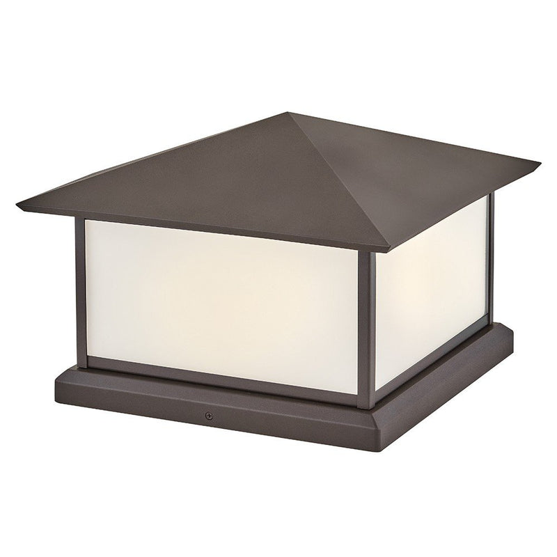 Walter 2-Light Outdoor Pier Mount Light in Textured Oil Rubbed Bronze