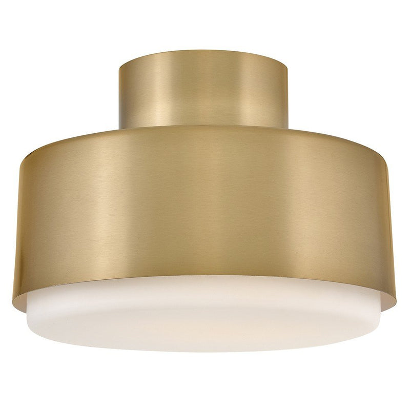 Cedric 2-Light Semi-Flush Mount in Lacquered Brass