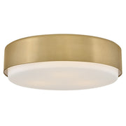 Cedric 3-Light 18" Flush Mount in Lacquered Brass