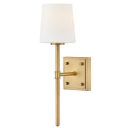 Saunders Wall Sconce in Lacquered Brass