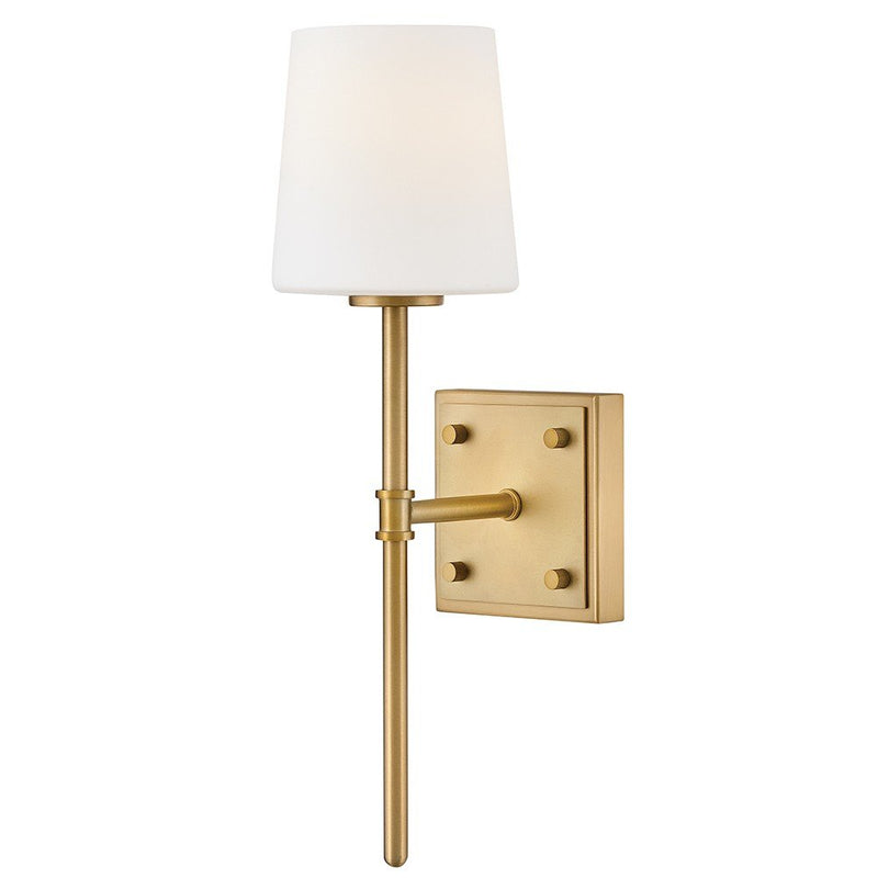 Saunders Wall Sconce in Lacquered Brass