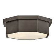 Facet 3-Light Flush Mount in Black Oxide