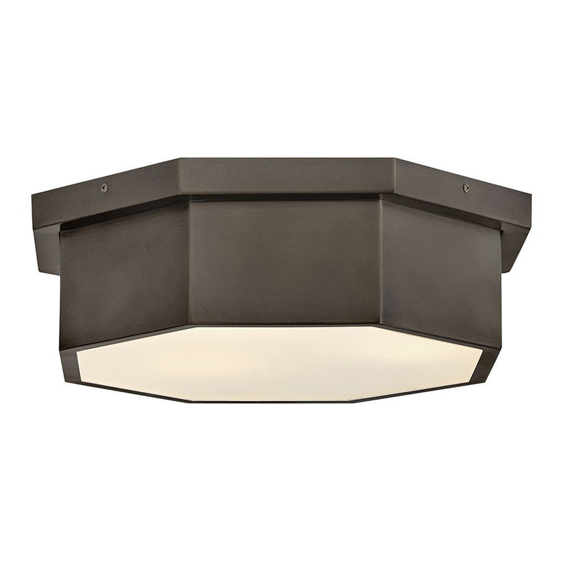 Facet 3-Light Flush Mount in Black Oxide