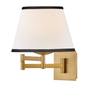Sonia Swing Arm Wall Lamp in Lacquered Brass