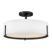 Halle 4-Light Semi-Flush Mount in Black