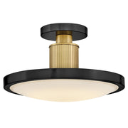Kieran Medium Semi-Flush Mount in Black