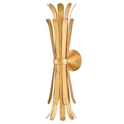 Reina 2-Light Wall Sconce in Distressed Brass