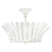 Reina 3-Light Semi-Flush Mount in Textured Plaster