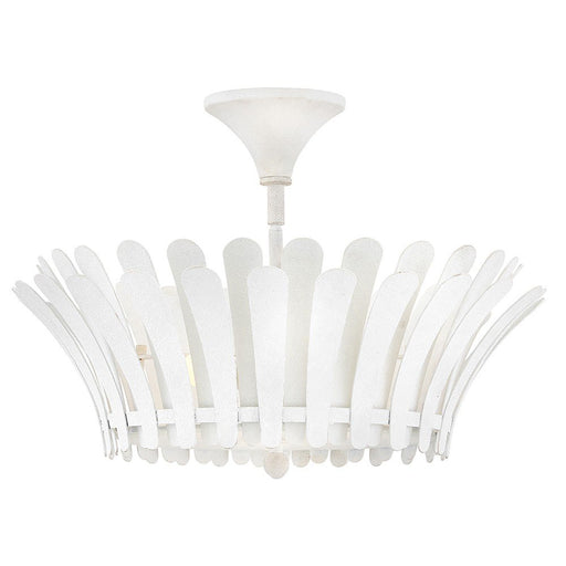 Reina 3-Light Semi-Flush Mount in Textured Plaster