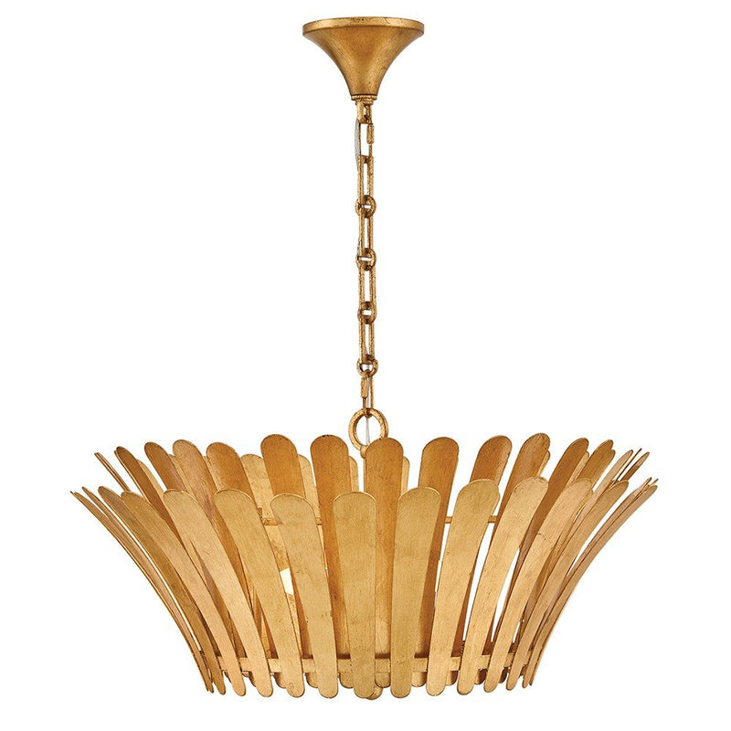 Reina 3-Light Pendant in Distressed Brass