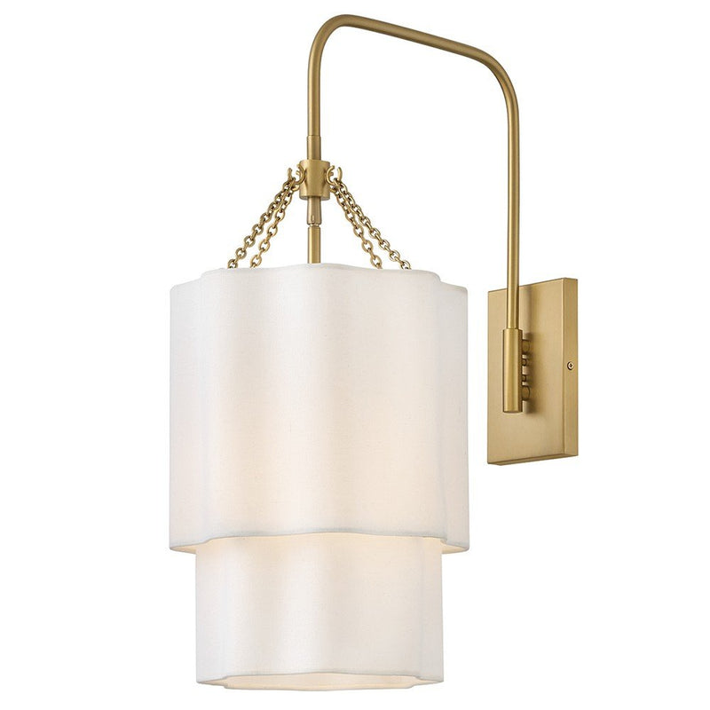 Gwen Wall Sconce in Lacquered Brass