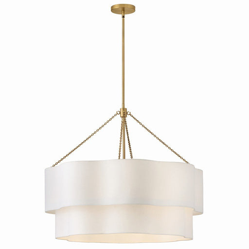 Gwen 8-Light Pendant in Lacquered Brass