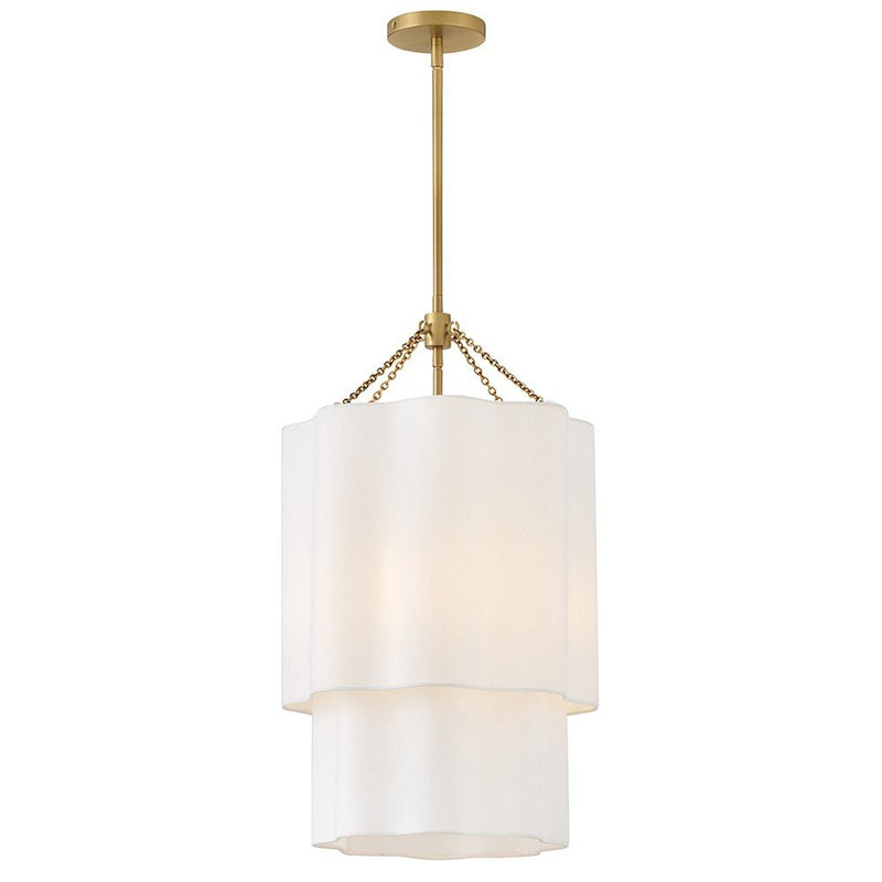 Gwen 4-Light Pendant in Lacquered Brass