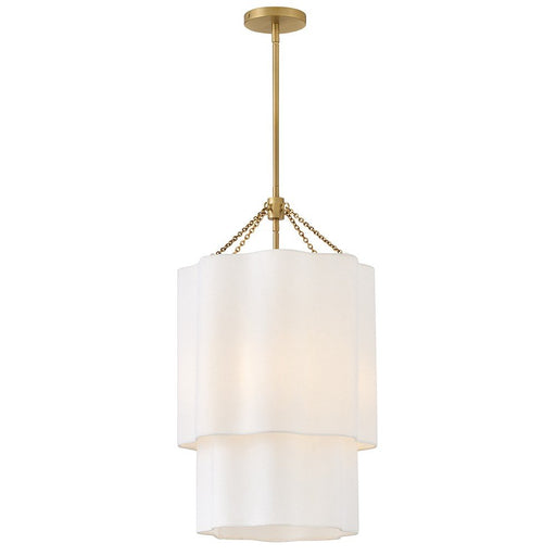 Gwen 4-Light Pendant in Lacquered Brass
