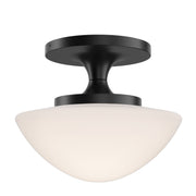 Knox Small Semi-Flush Mount in Black