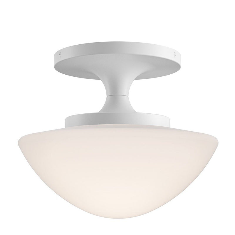 Knox Small Semi-Flush Mount in Chalk White
