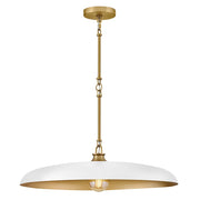 Sadie Large Dome Pendant in Lacquered Brass