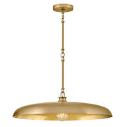 Sadie Large Dome Pendant in Lacquered Brass