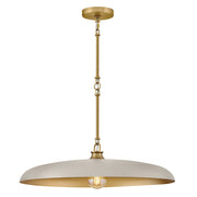 Sadie Large Dome Pendant in Lacquered Brass