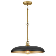 Sadie Medium Dome Pendant in Lacquered Brass