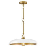 Sadie Medium Dome Pendant in Lacquered Brass