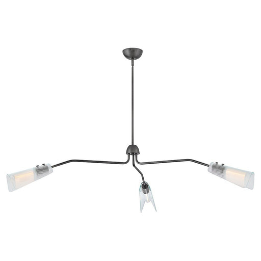 Altman 3-Light Chandelier in Gunmetal