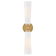 Jude 2-Light Bath Vanity Light in Heritage Brass