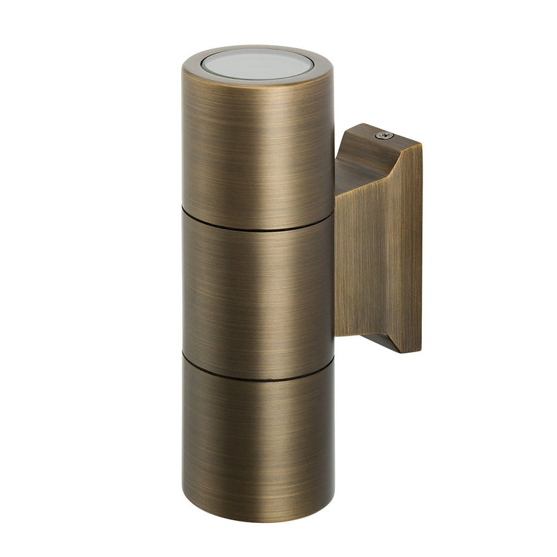 LED Retrofit 2-Light Deck Light in Centennial Brass