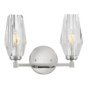 Ana 2-Light Bath Vanity Light in Polished Nickel