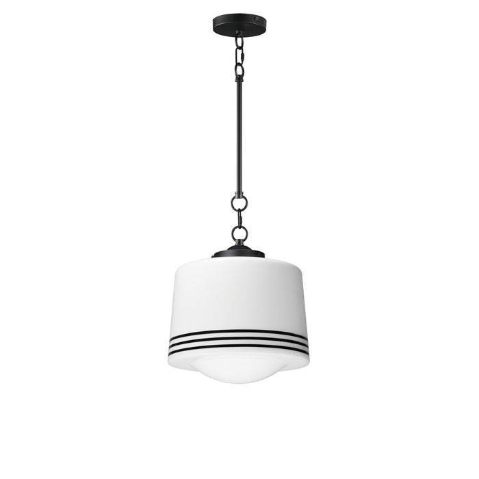 Eureka One Light Pendant in Black