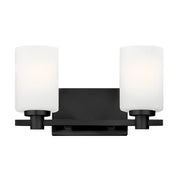 Karlie 2-Light Bath Vanity Light in Black