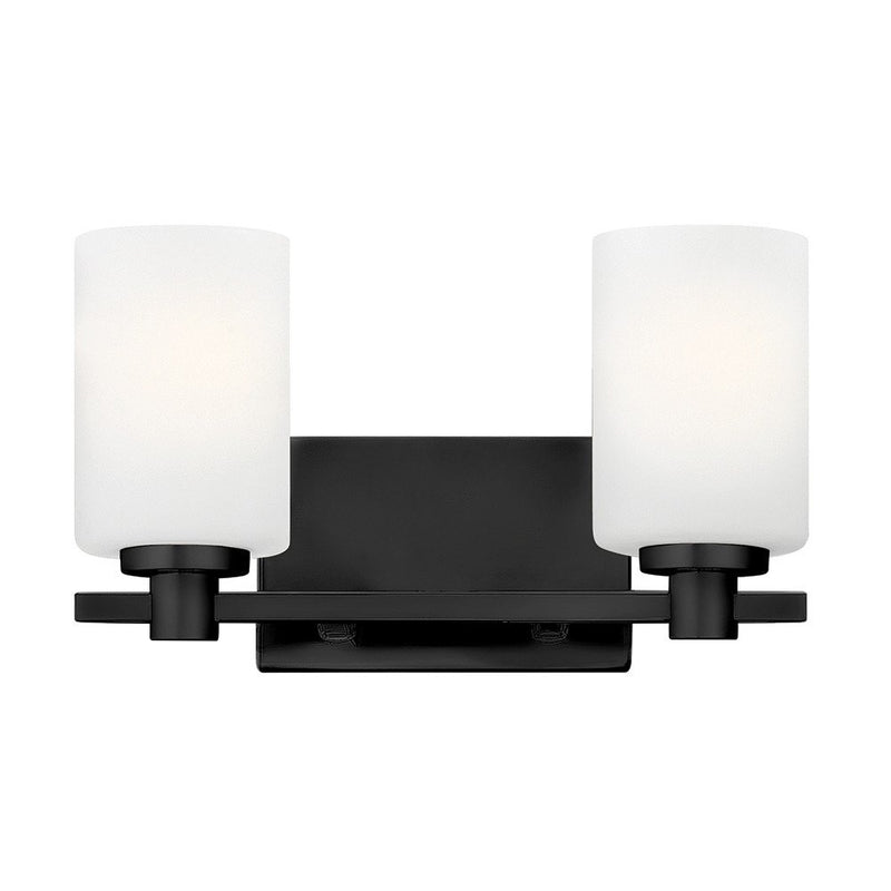 Karlie 2-Light Bath Vanity Light in Black
