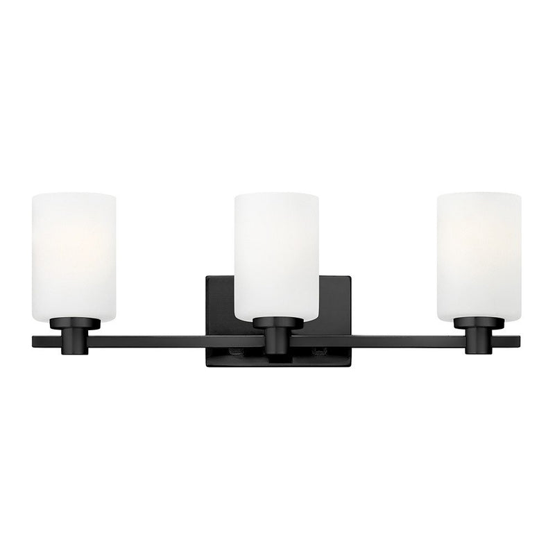 Karlie 3-Light Bath Vanity Light in Black