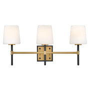 Saunders 3-Light Bath Vanity Light in Black