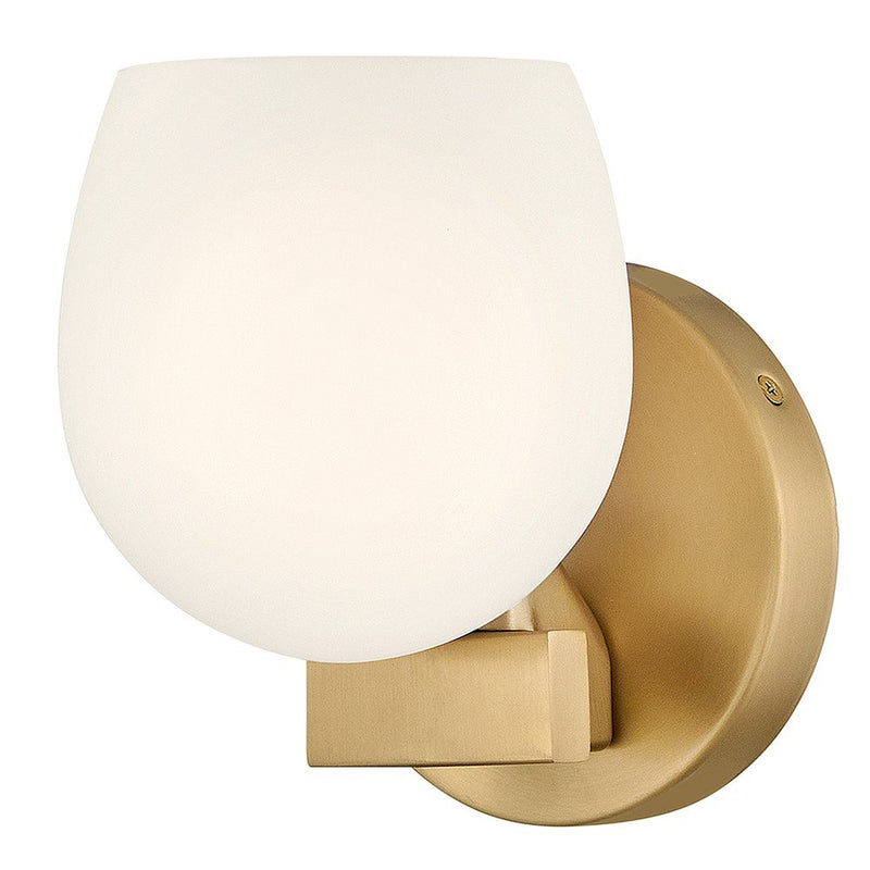 Mae Bath Sconce in Lacquered Brass