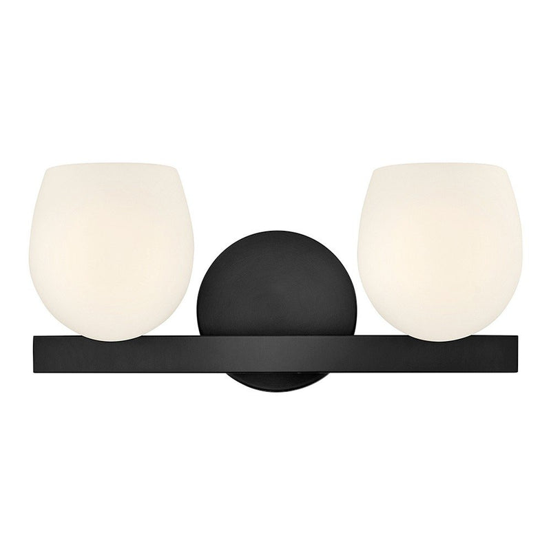 Mae 2-Light Bath Vanity Light in Black