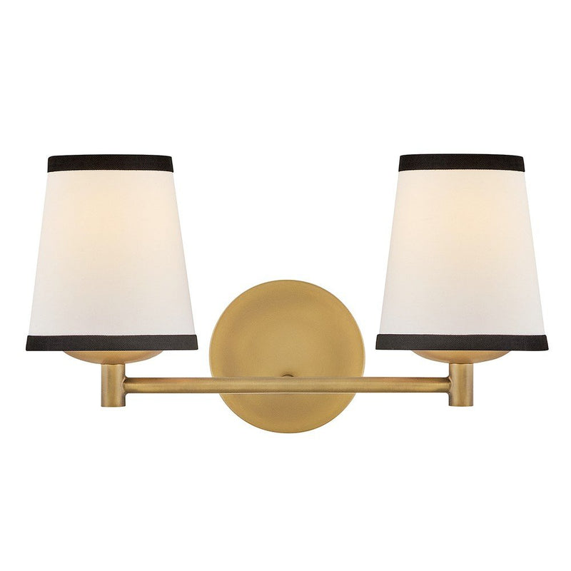 Sonia 2-Light Bath Vanity Light in Lacquered Brass