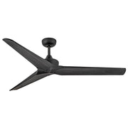 Chisel 60" Outdoor Smart Ceiling Fan in Matte Black