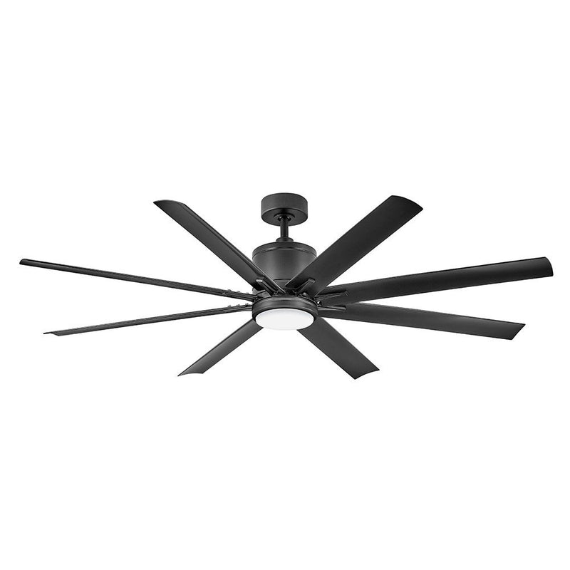 Vantage 66" Outdoor Smart Ceiling Fan with Light in Matte Black